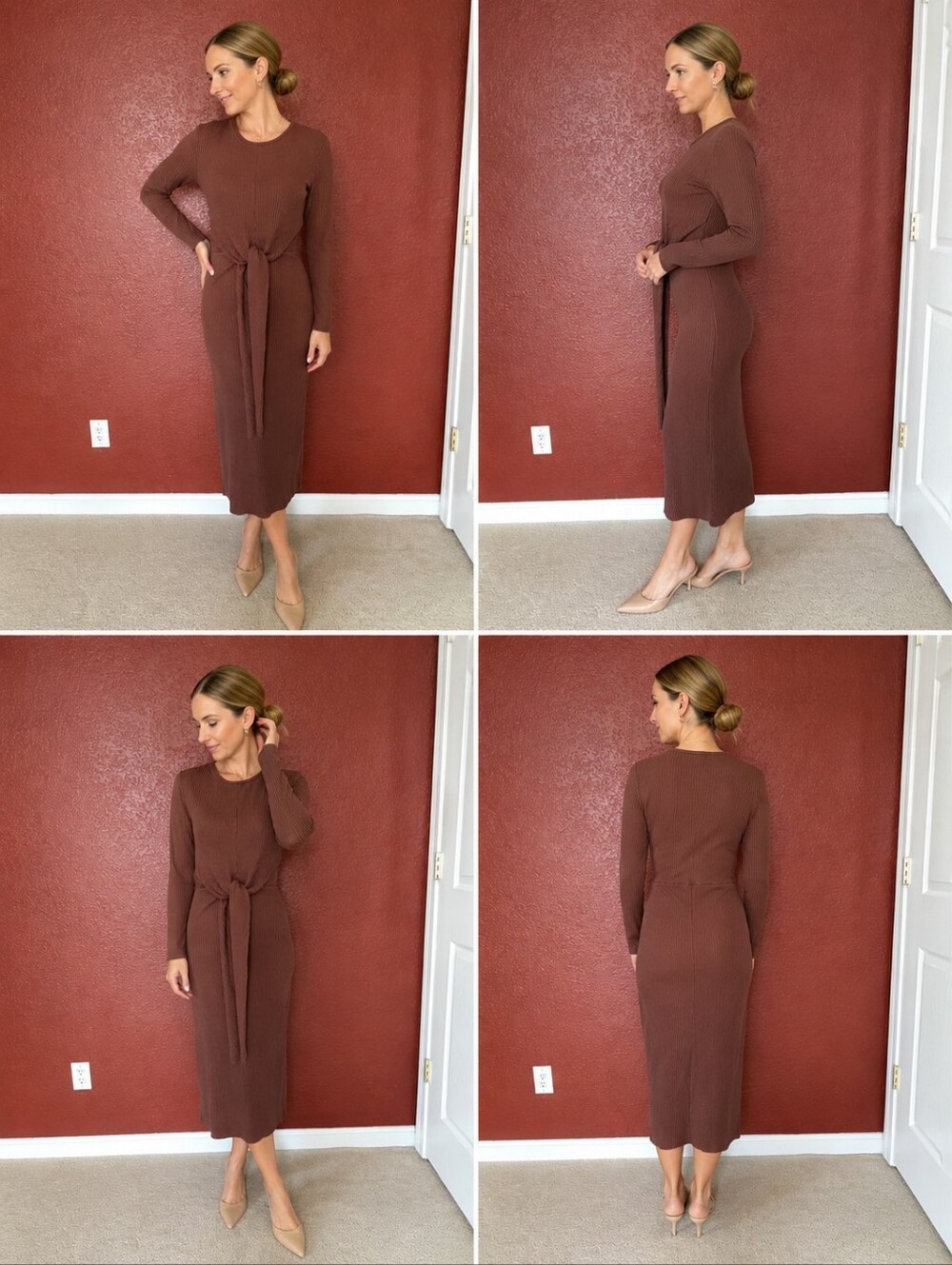 brown ribbed dress zara Zara | Dresses | Nwt Zara Ribbed Dress With Buttons Brown Ref 539504 Sz  Medium